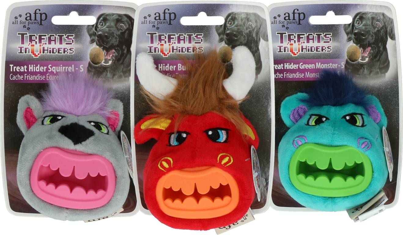 Squirrel S dog toy with reward wall