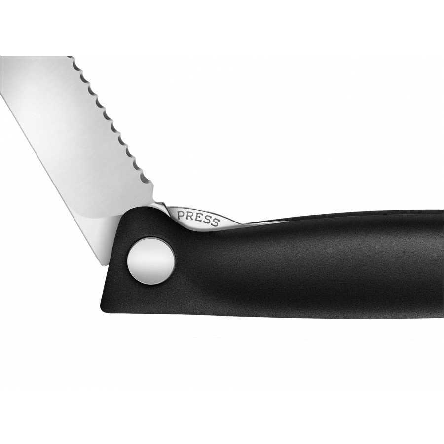 Swiss Classic serrated knife 6.7833.FB , folding black