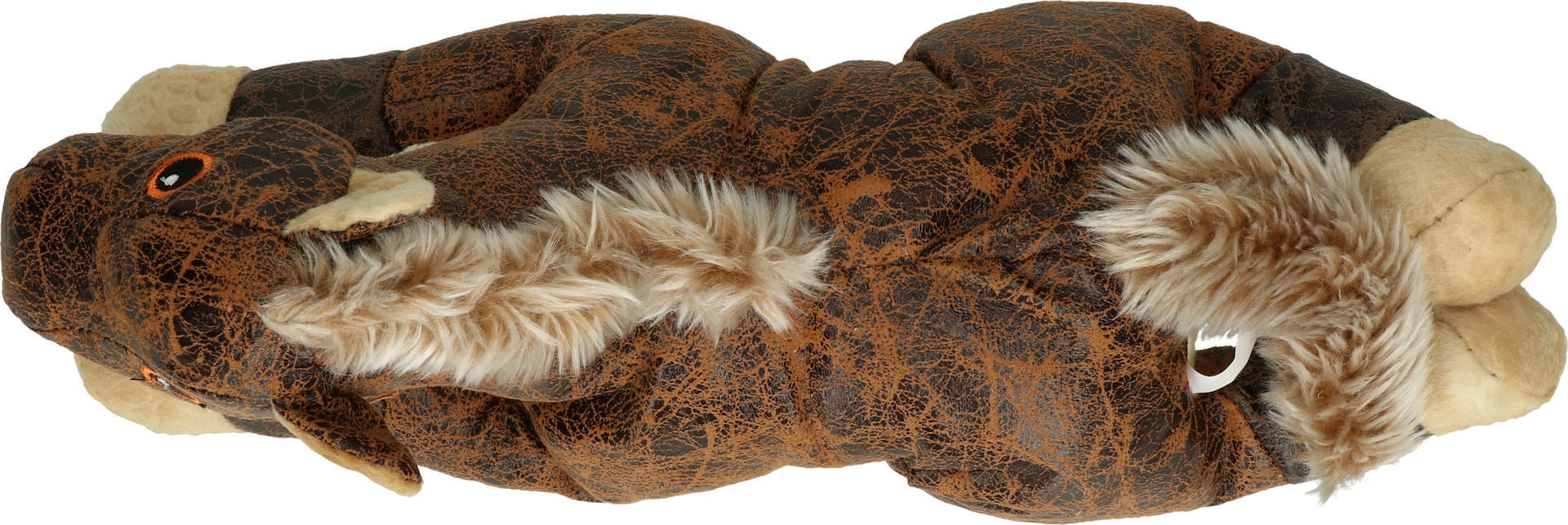 Soft material brown horse with beeper dog toy