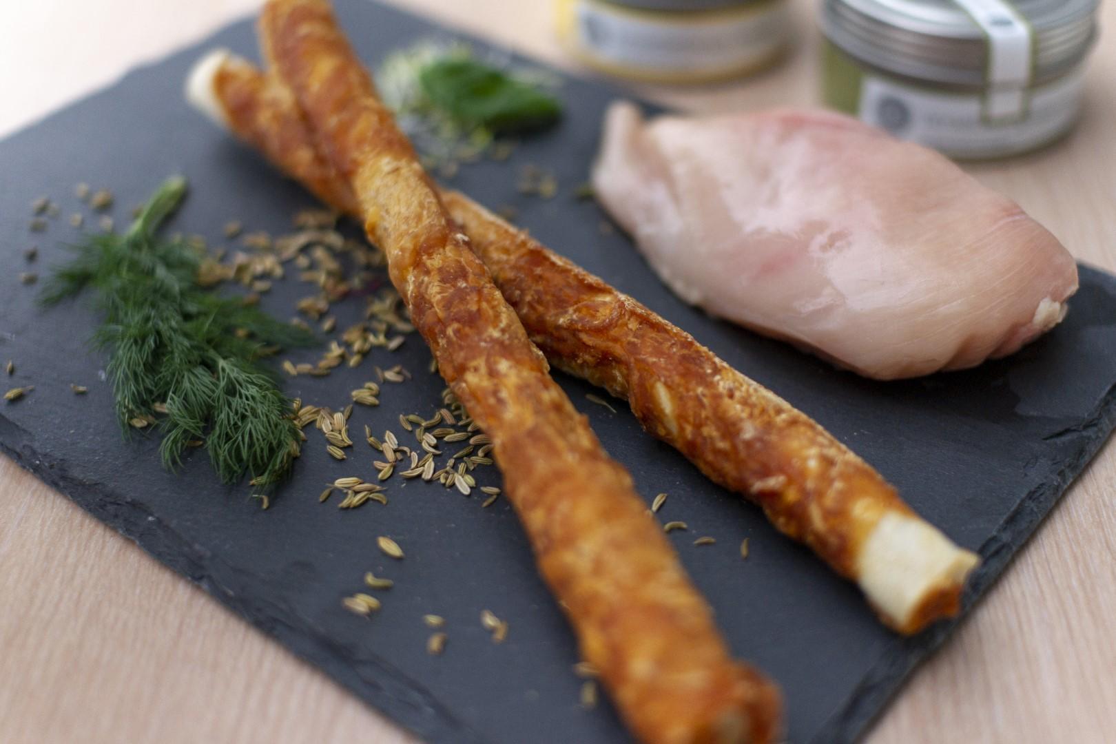 Chicken meat twister for dogs 27 cm