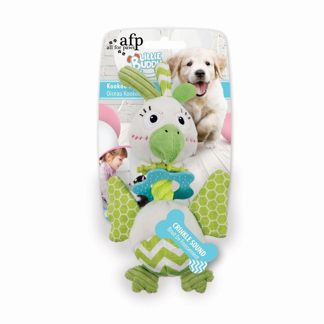 Little buddy kookoo bird dog toy chew toy