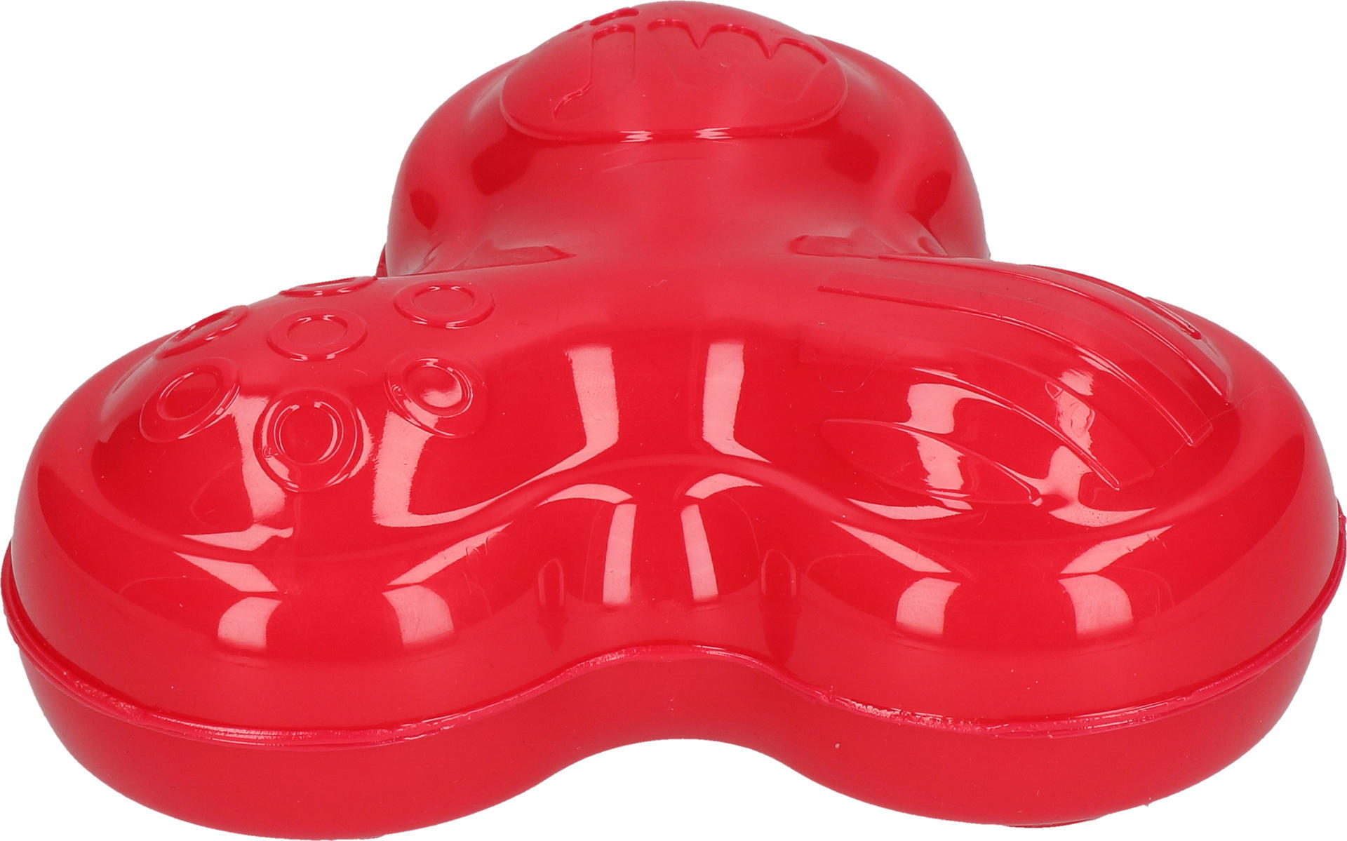 beeping dog toy red