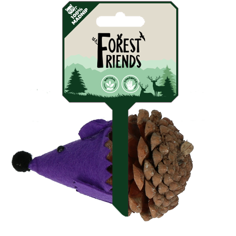 Mouse purple cat toy