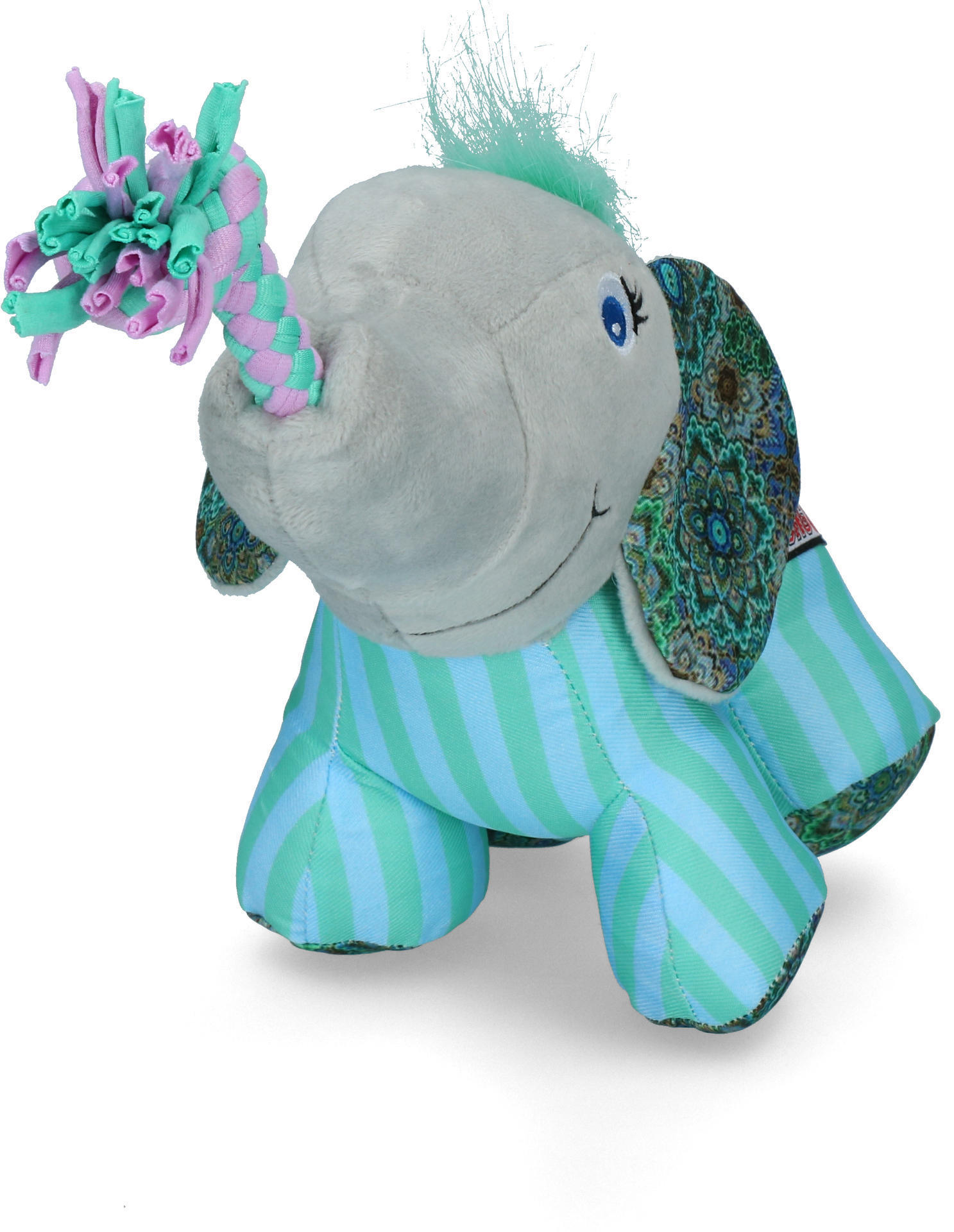 Knots carnival elephant in durable material M L dog toy