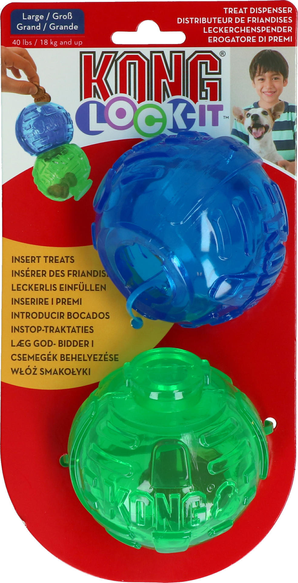 Lock It 2pcs large dog ball