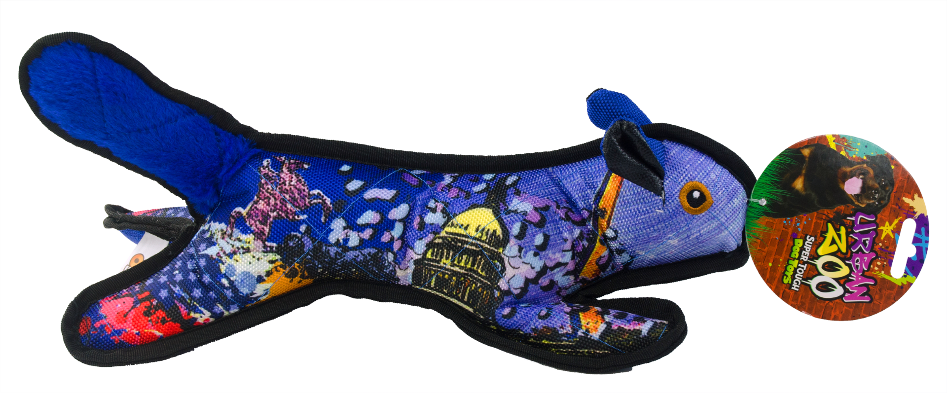 Super strong material jumbo squirrel dog toy