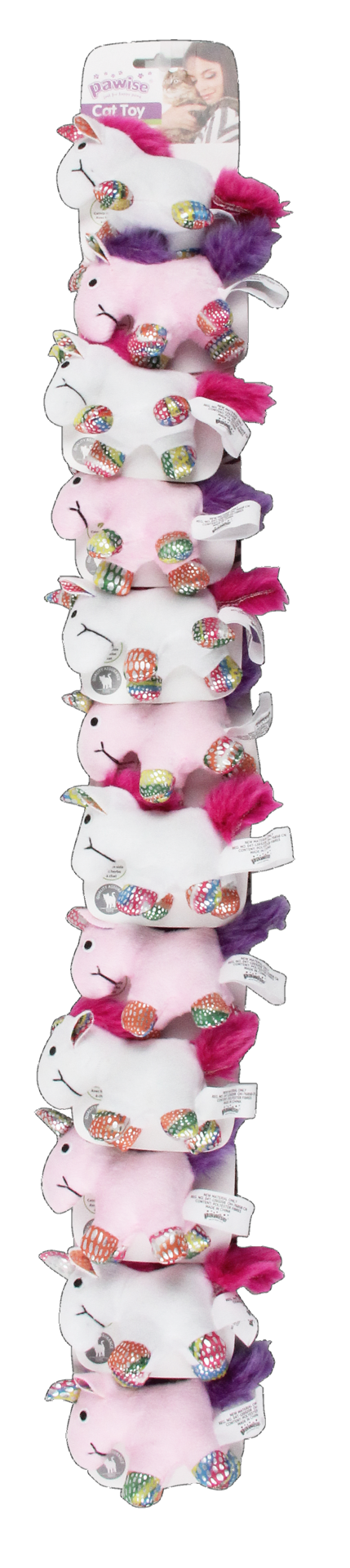 Cat toy unicorn with cat root 12pcs tweezers cat toy