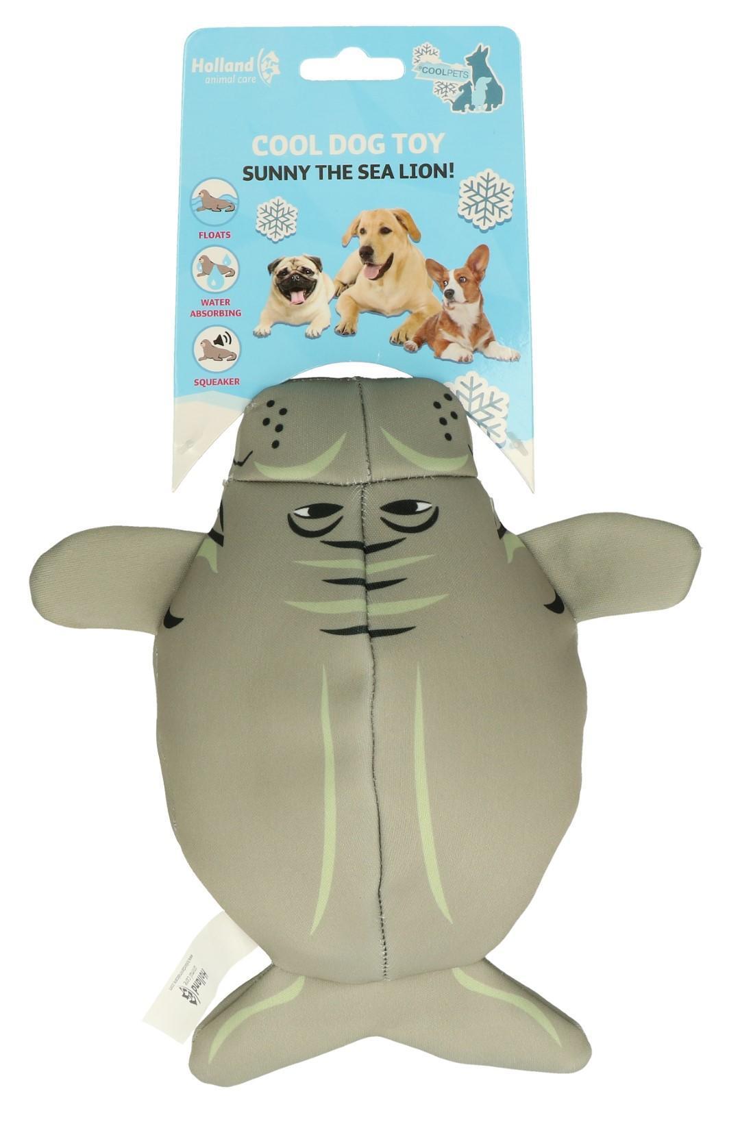 Floating beeping sea lion dog toy