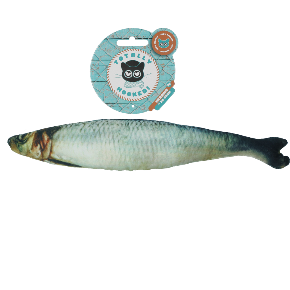 Fully hooked herring S 20cm cat toy