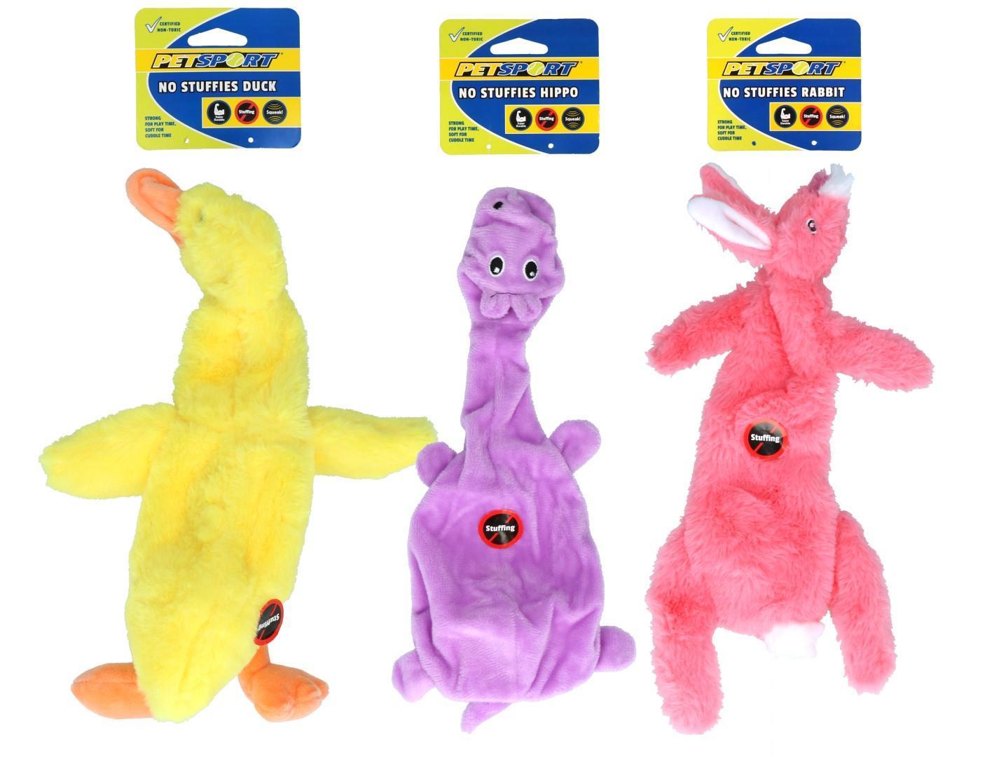 Duck without filler plush dog toy