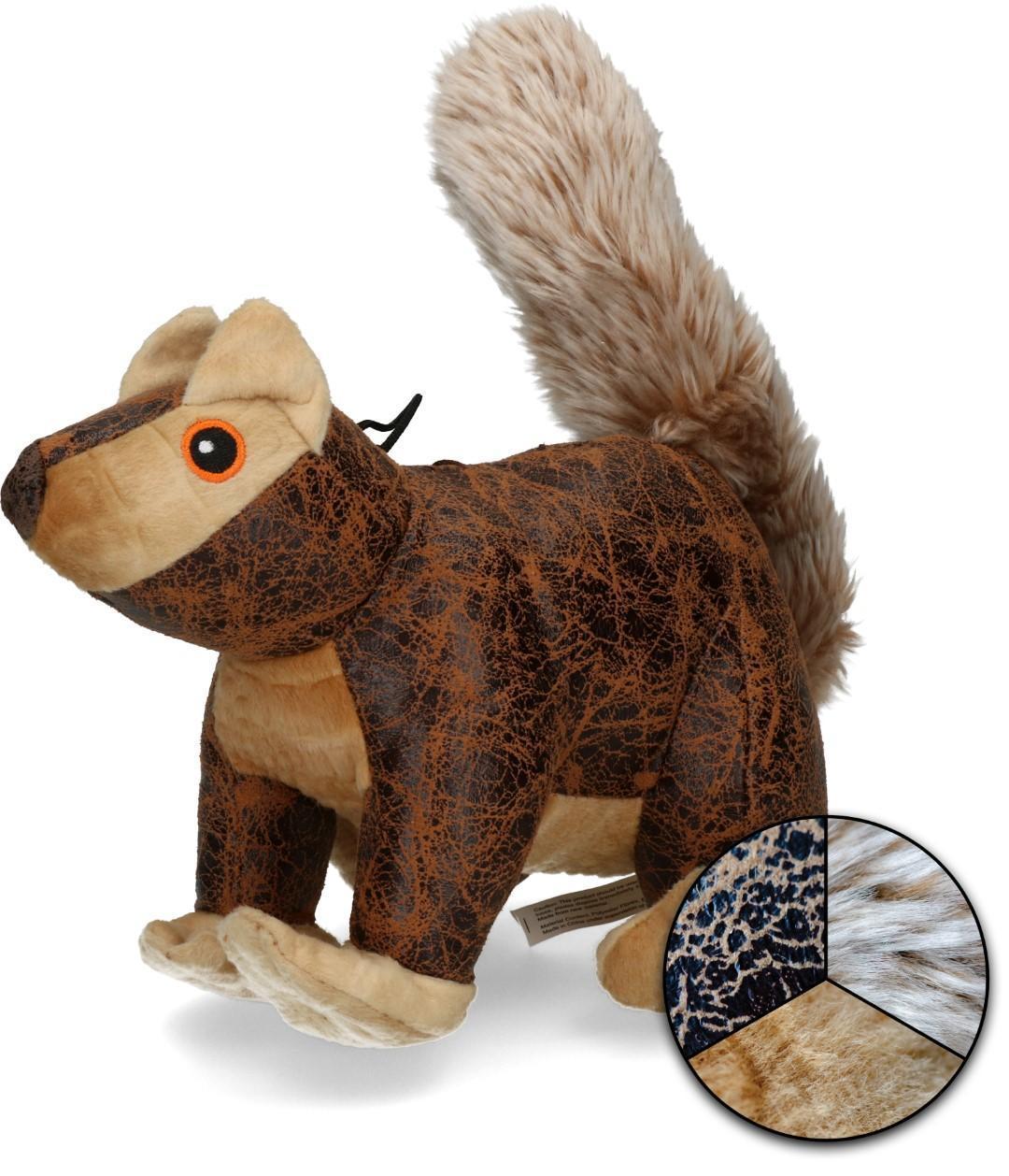 brown squirrel soft dog toy
