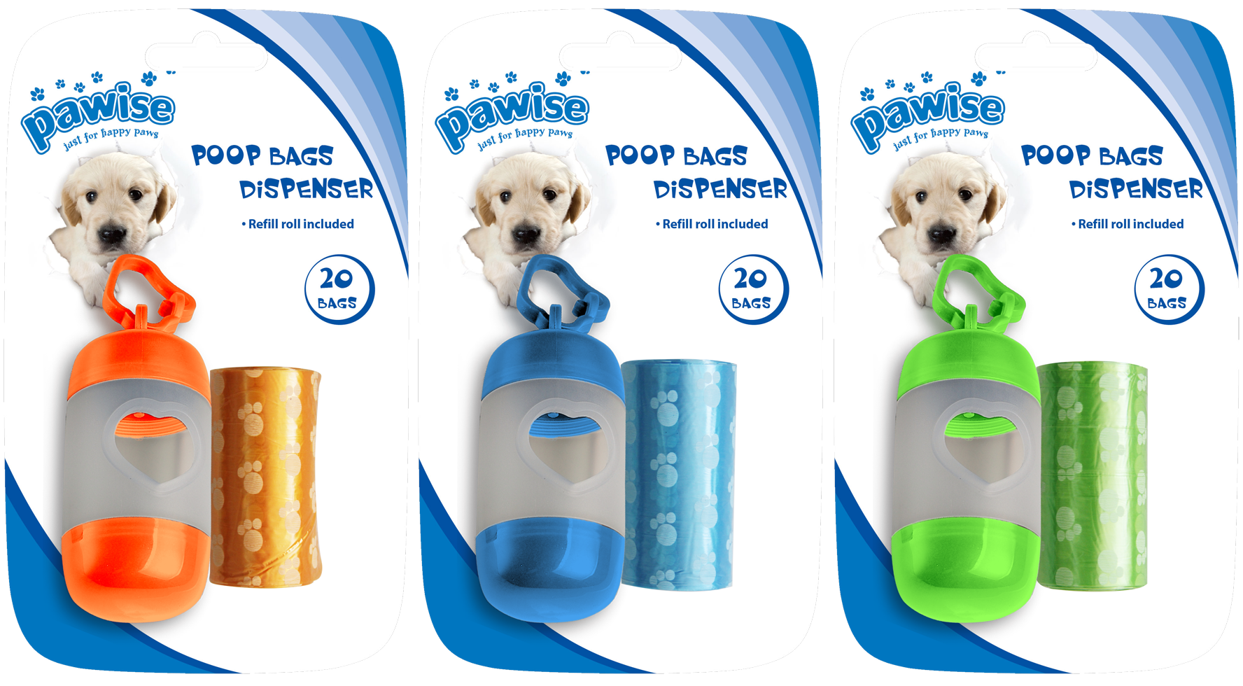 Dispenser for dog waste bag