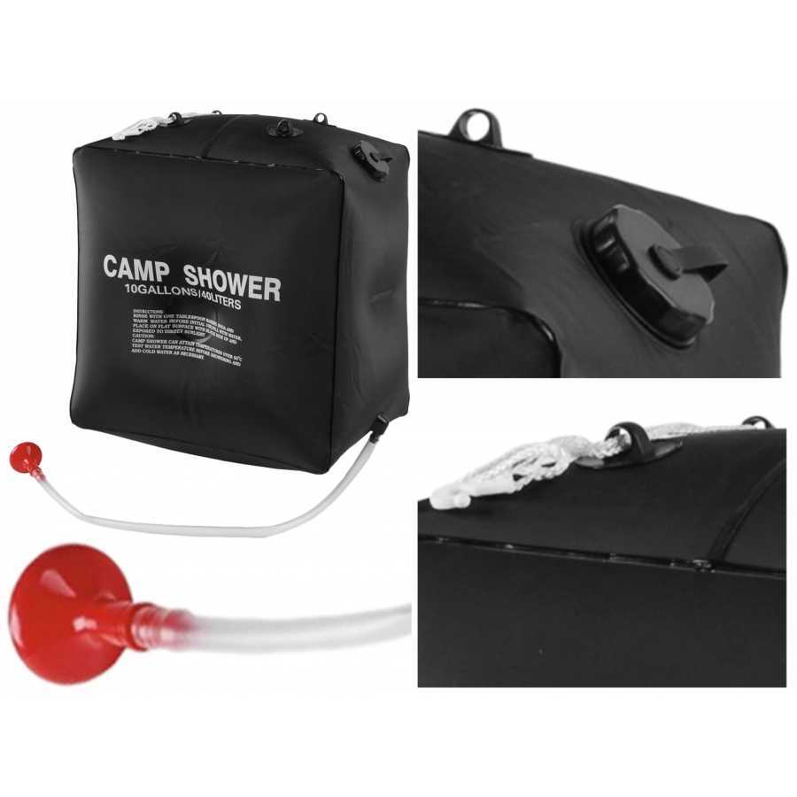 Tourist shower black 40l