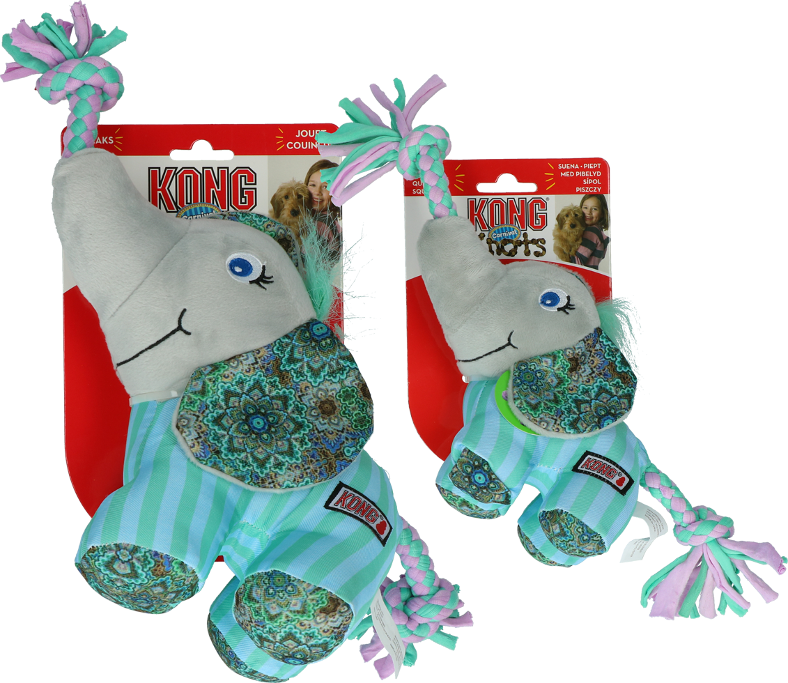 Knots carnival elephant in durable material M L dog toy