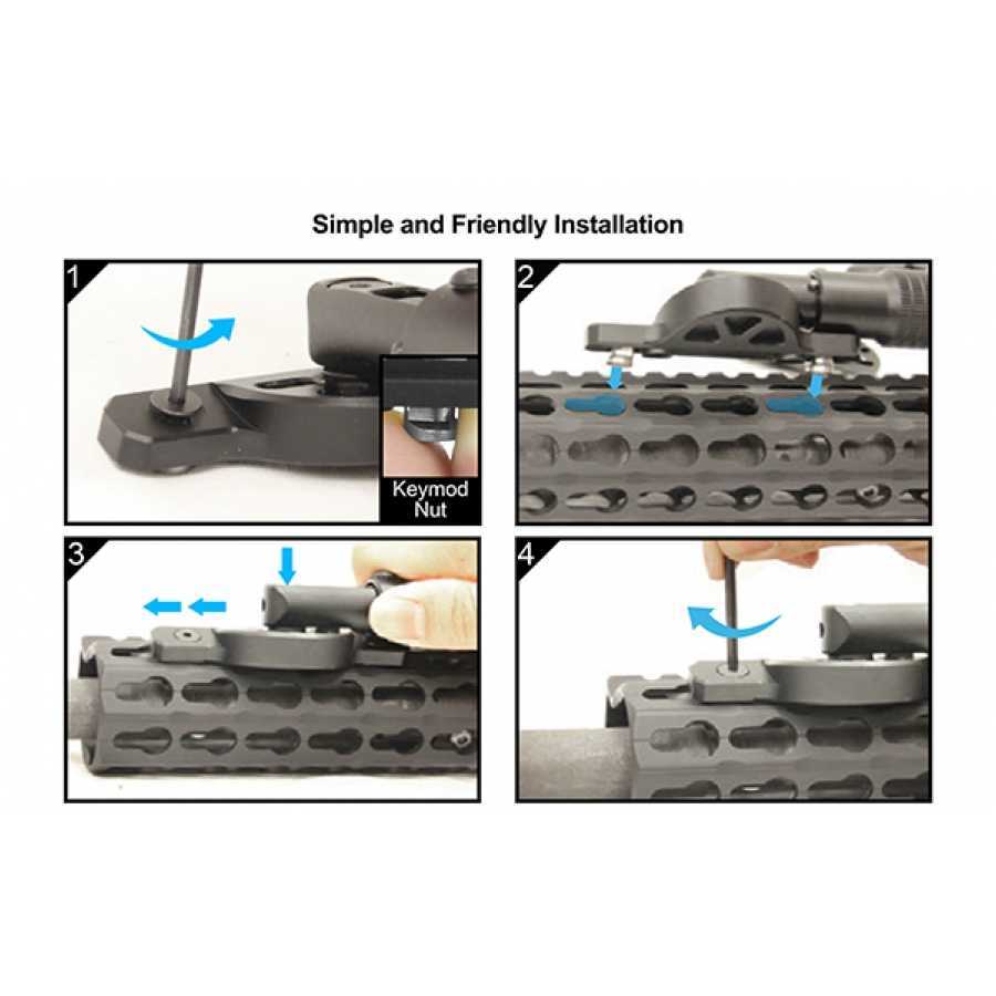 Recon Flex 8-12  keymod bipod