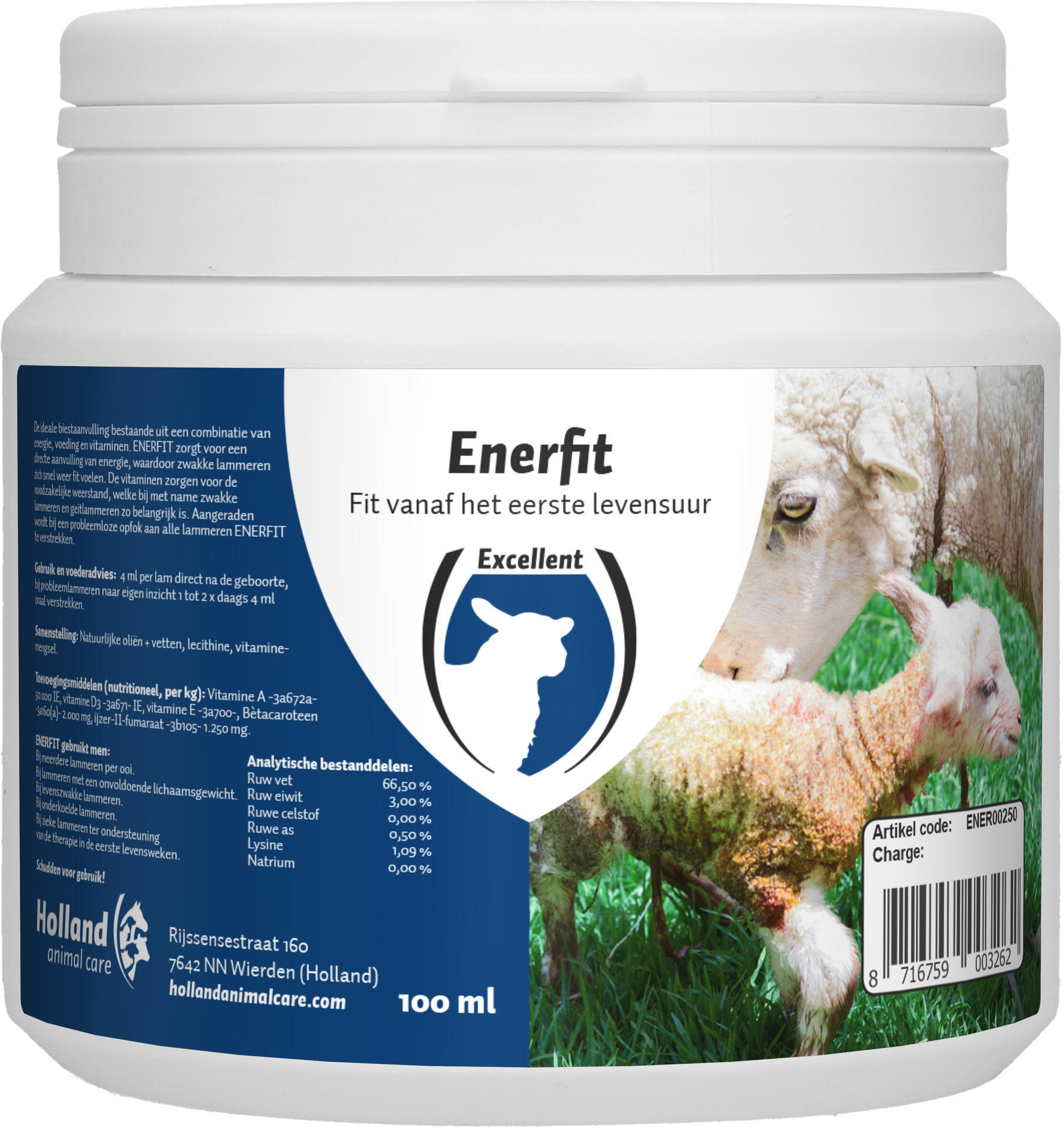 Enerfit lamb, goat colostrum supplement, for lambing