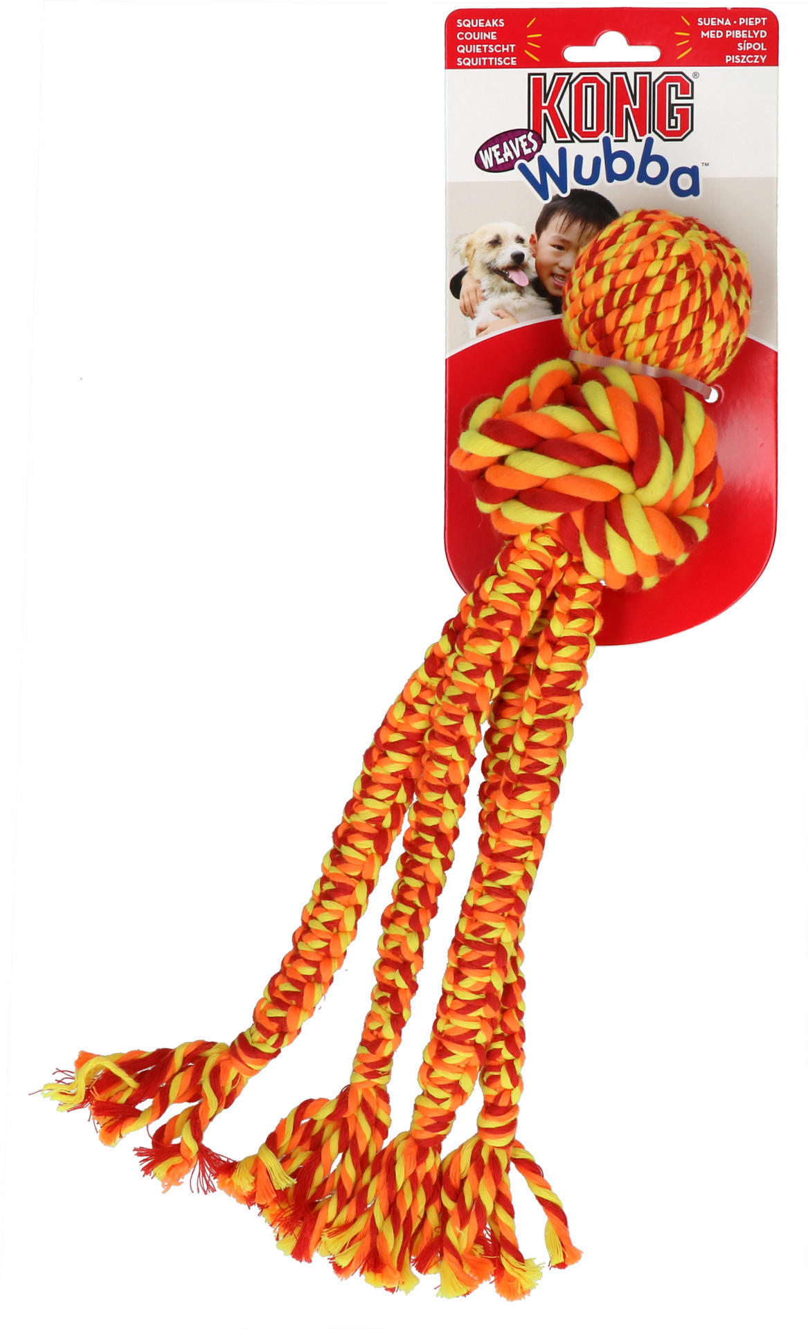 Wubba beeper rope toy L multi-colour dog toy