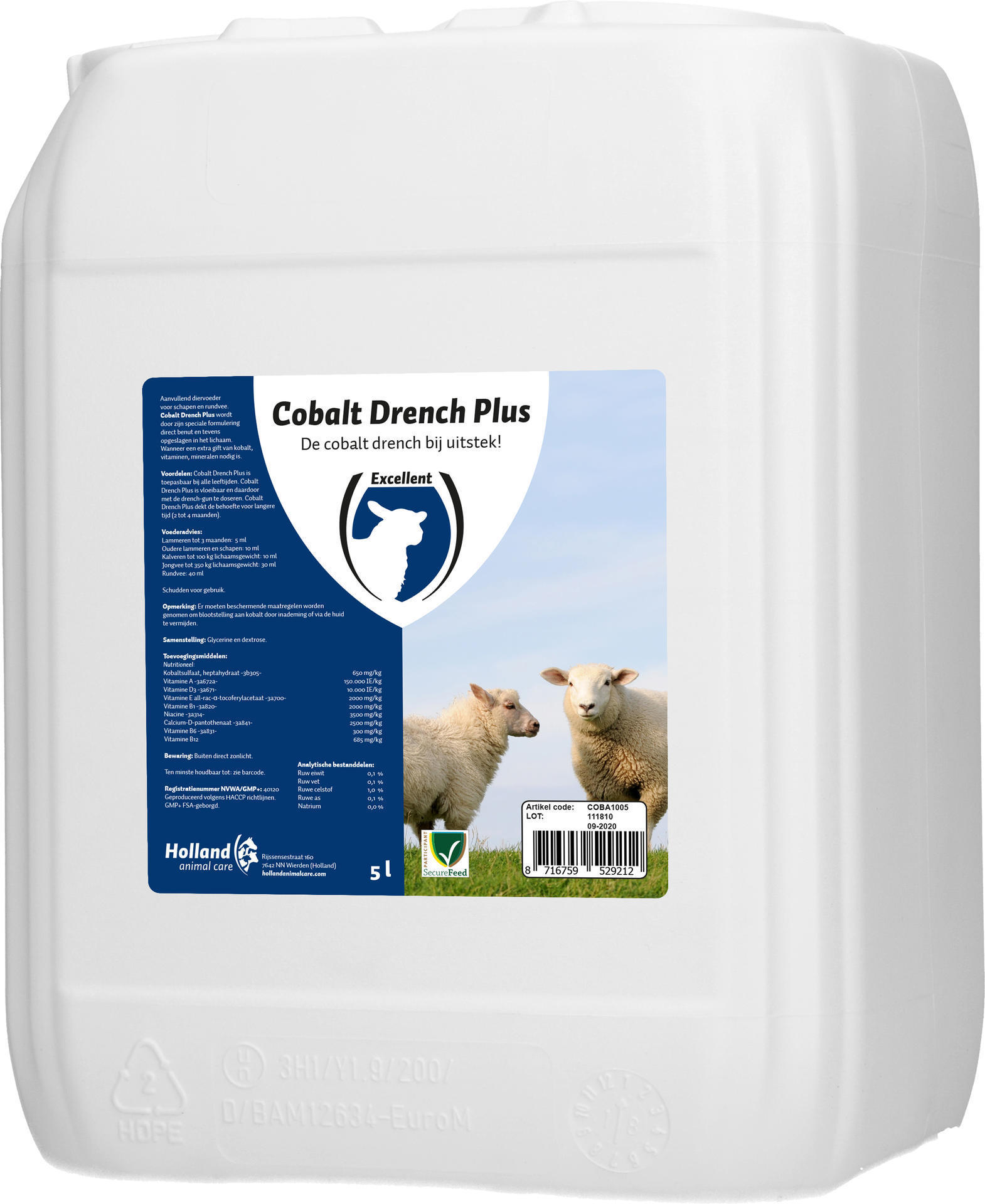 Cobalt Drench PLUS for cattle, sheep, immune booster