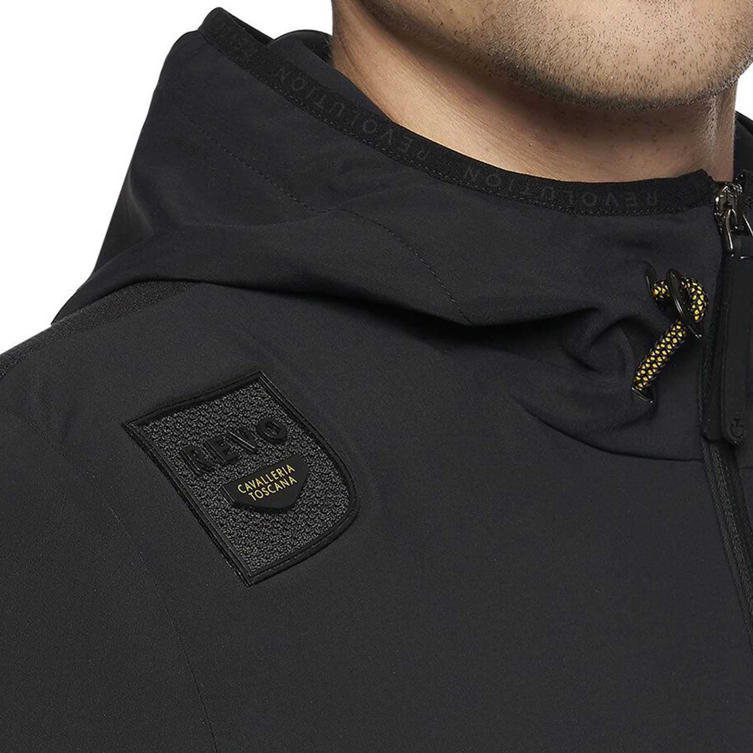 R-Evo  + Tech Knit man riding softshell jacket