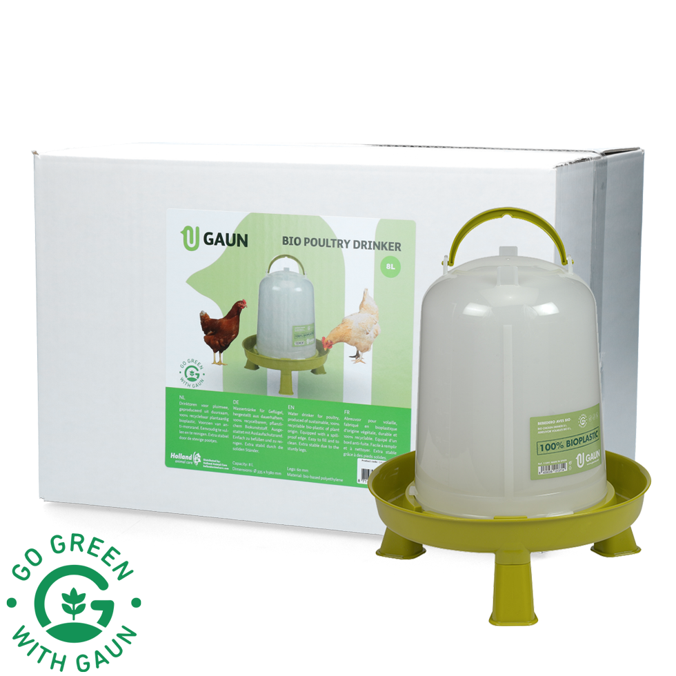 Poultry drinker 8 l Bio green lemon with legs