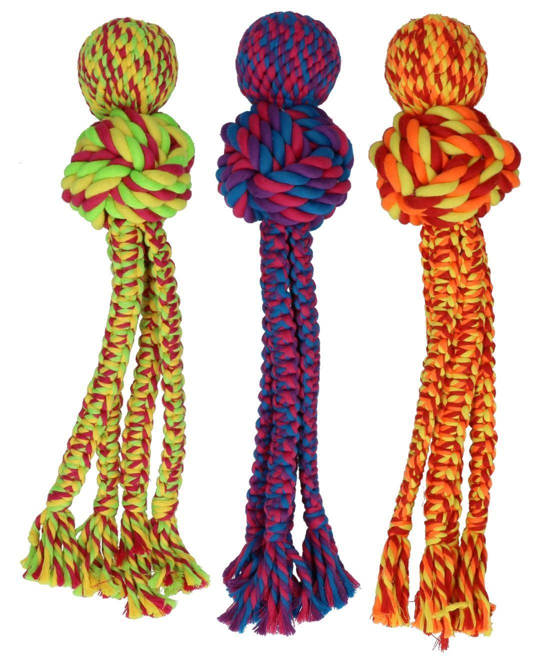 Wubba beeper rope toy L multi-colour dog toy