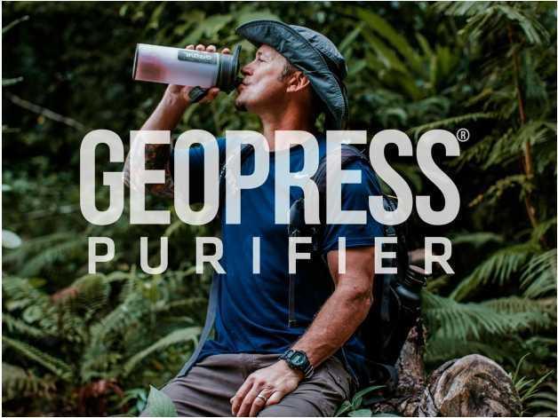 GeoPress water purification tumbler