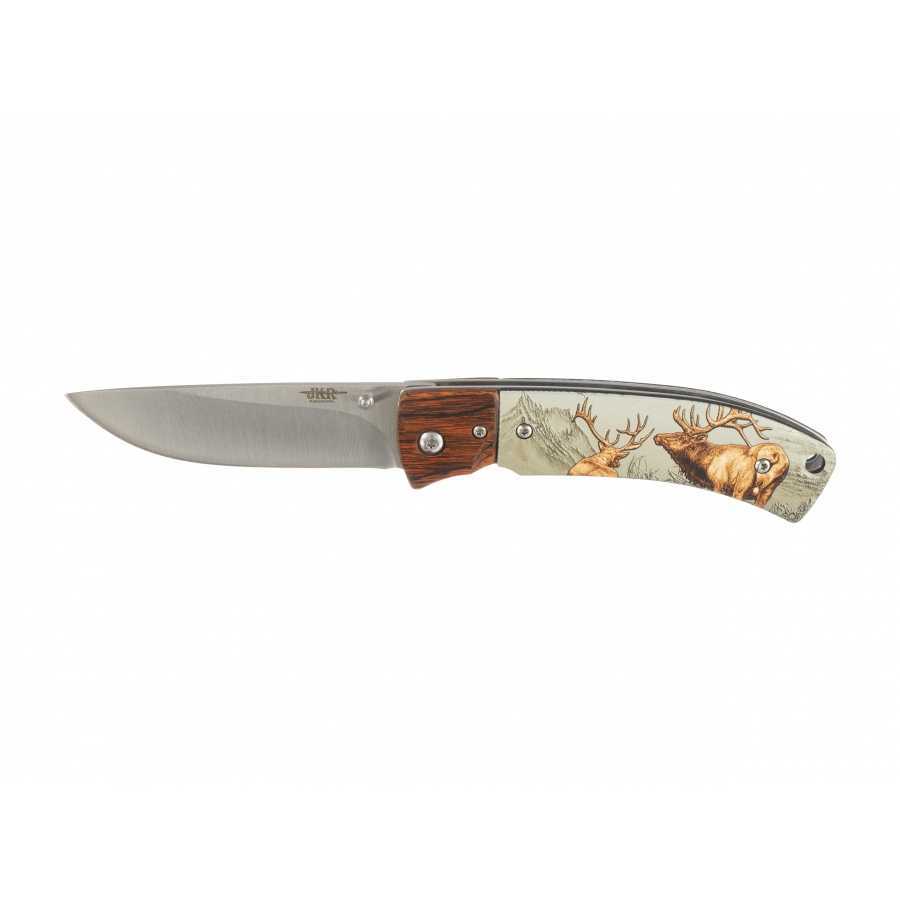 JKR654 knife with hunting motif