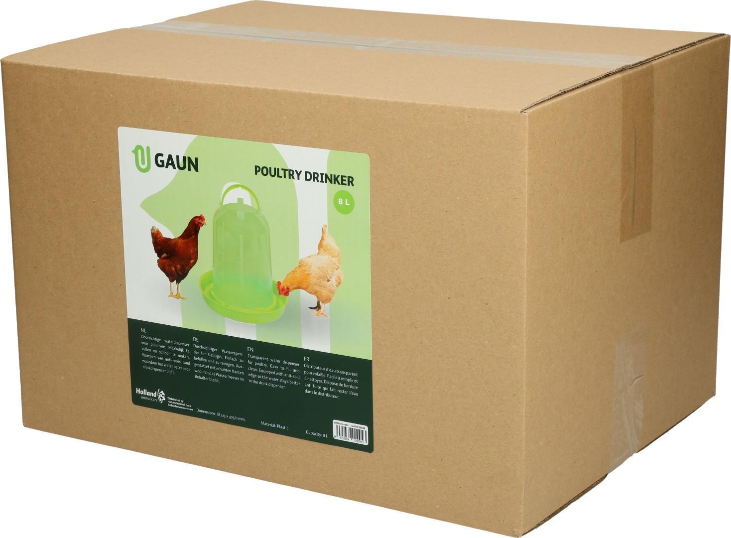 Poultry drinker 8 l green lemon