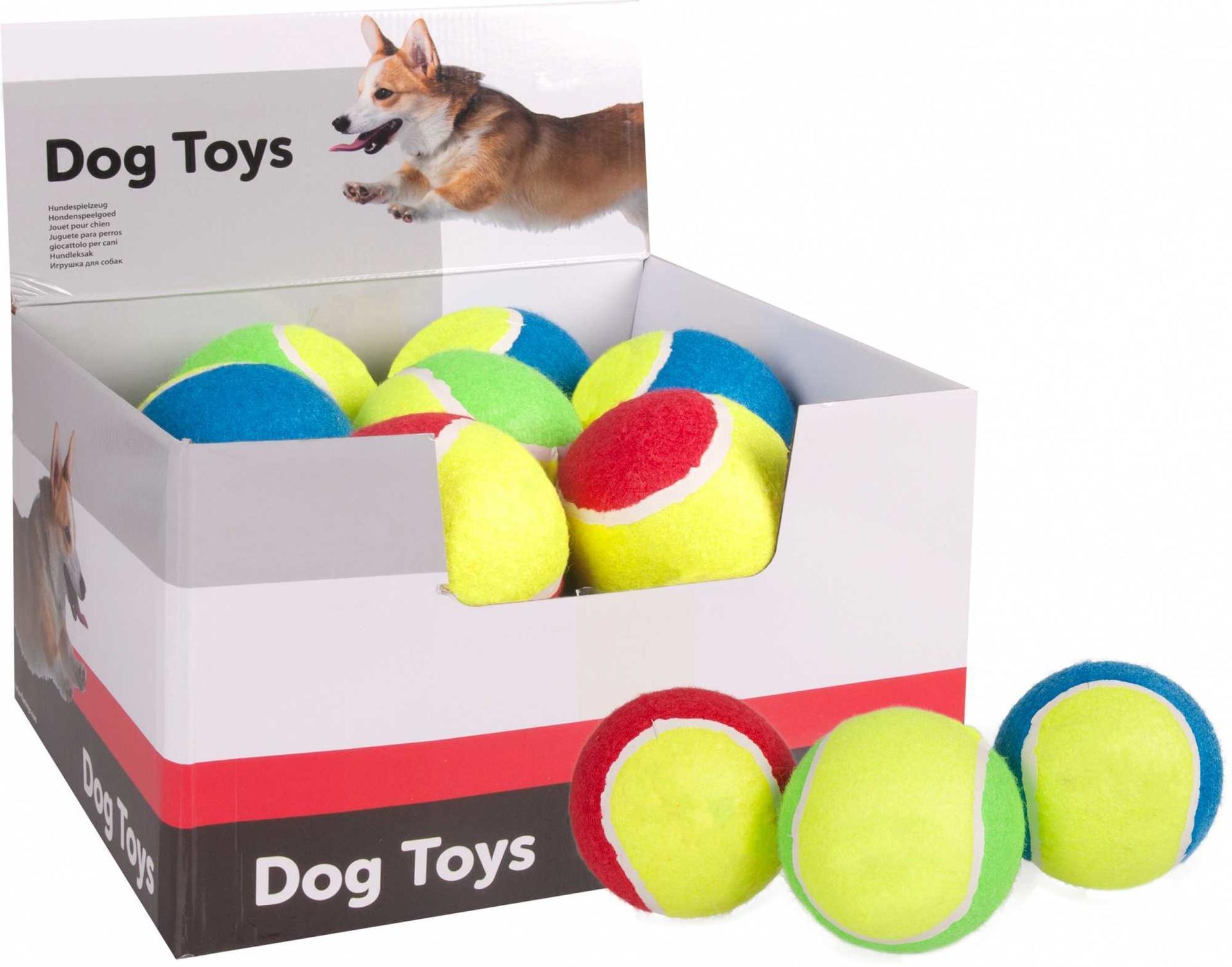 tennis ball with paddles 9,5 cm dog toy