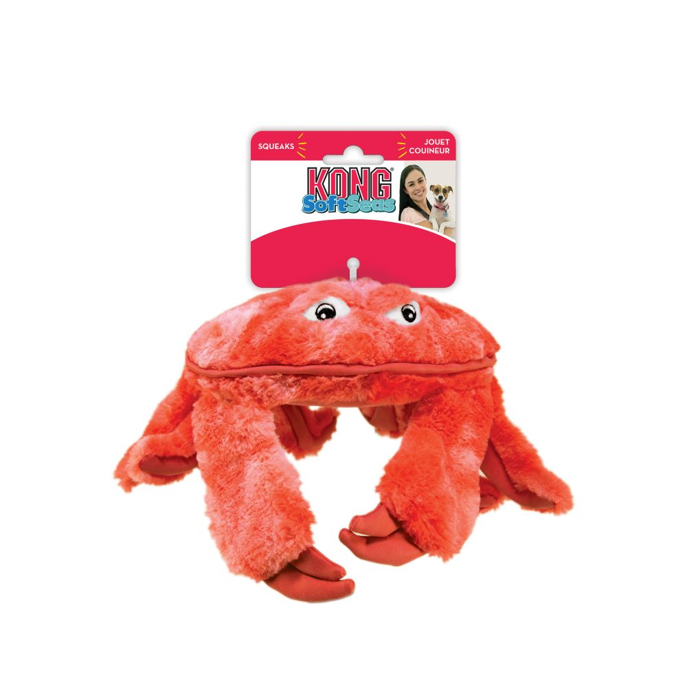 Soft sea crab dog toy plush