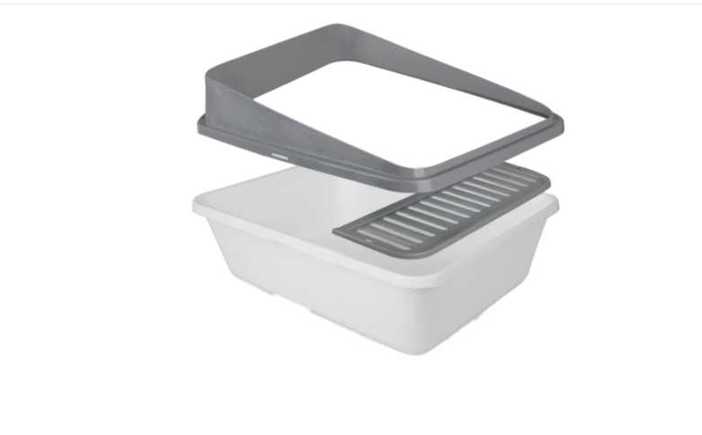 Cat litter box small sand colour