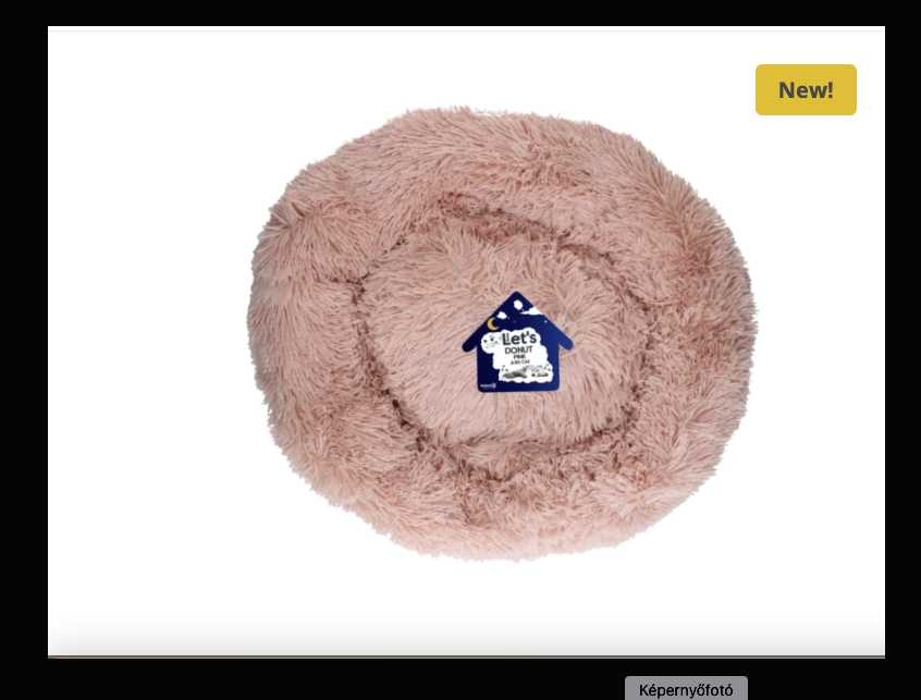 Plush dog bed 100cm
