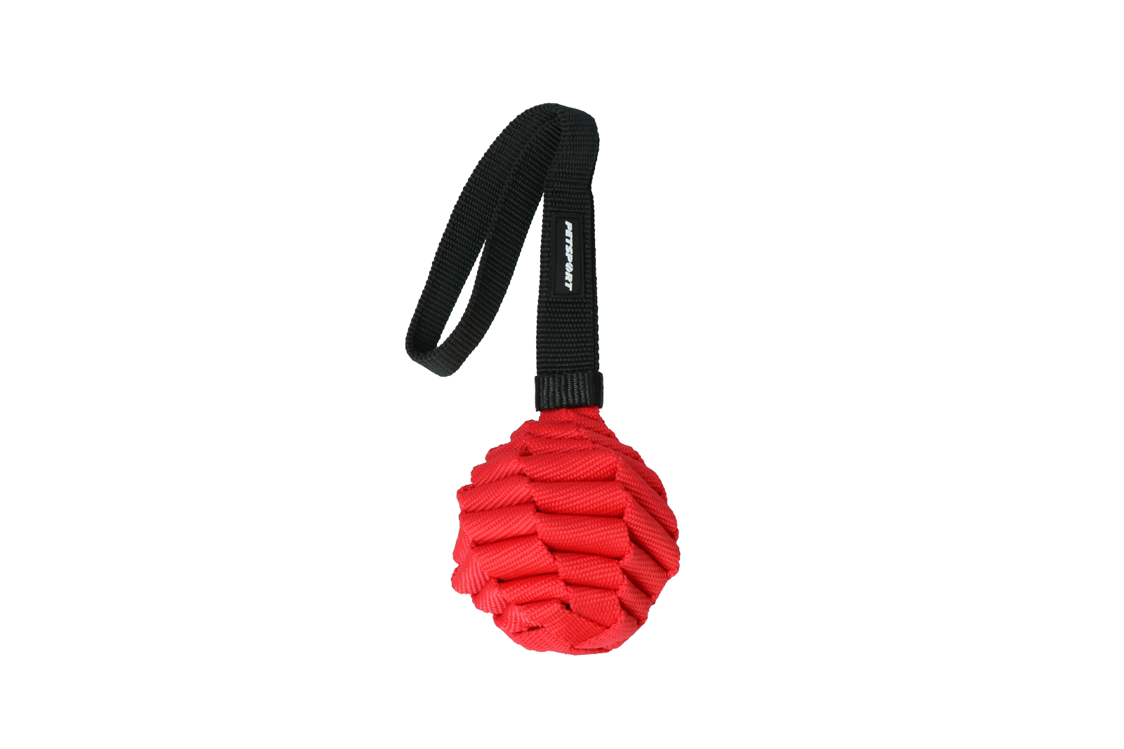 Twisted ball dog toy with drum track