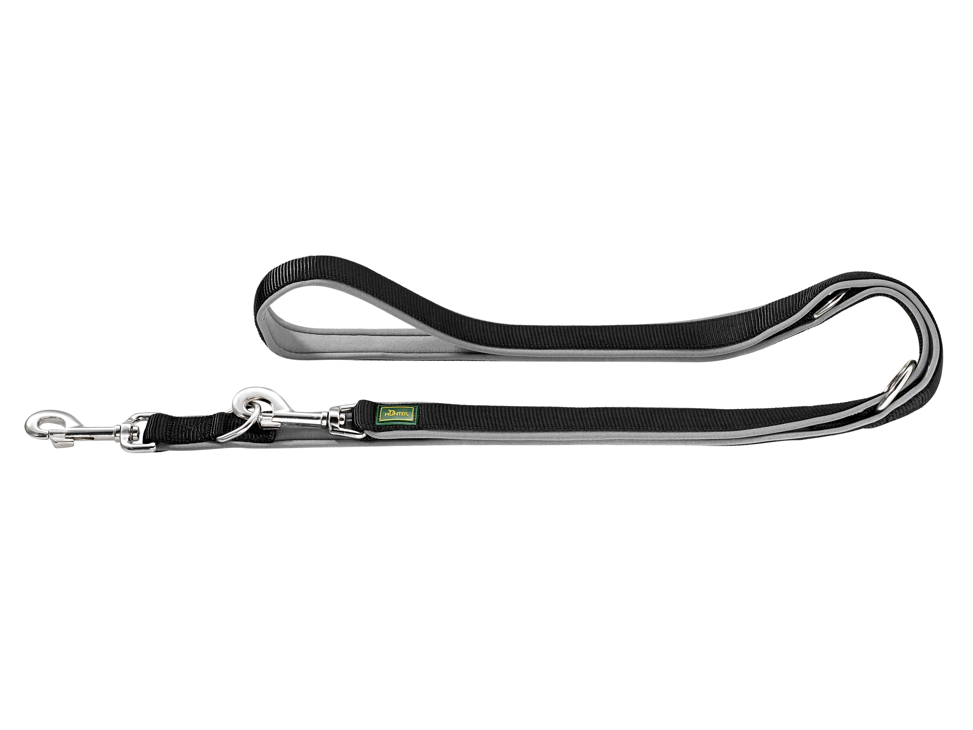 Maui dog leash black and grey