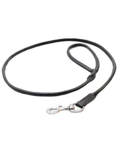052 Luxury leather dog leash black 130 cm special