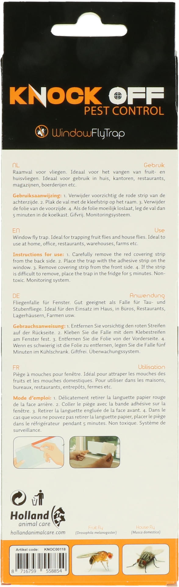 window fly trap barn animal husbandry pest control glue trap