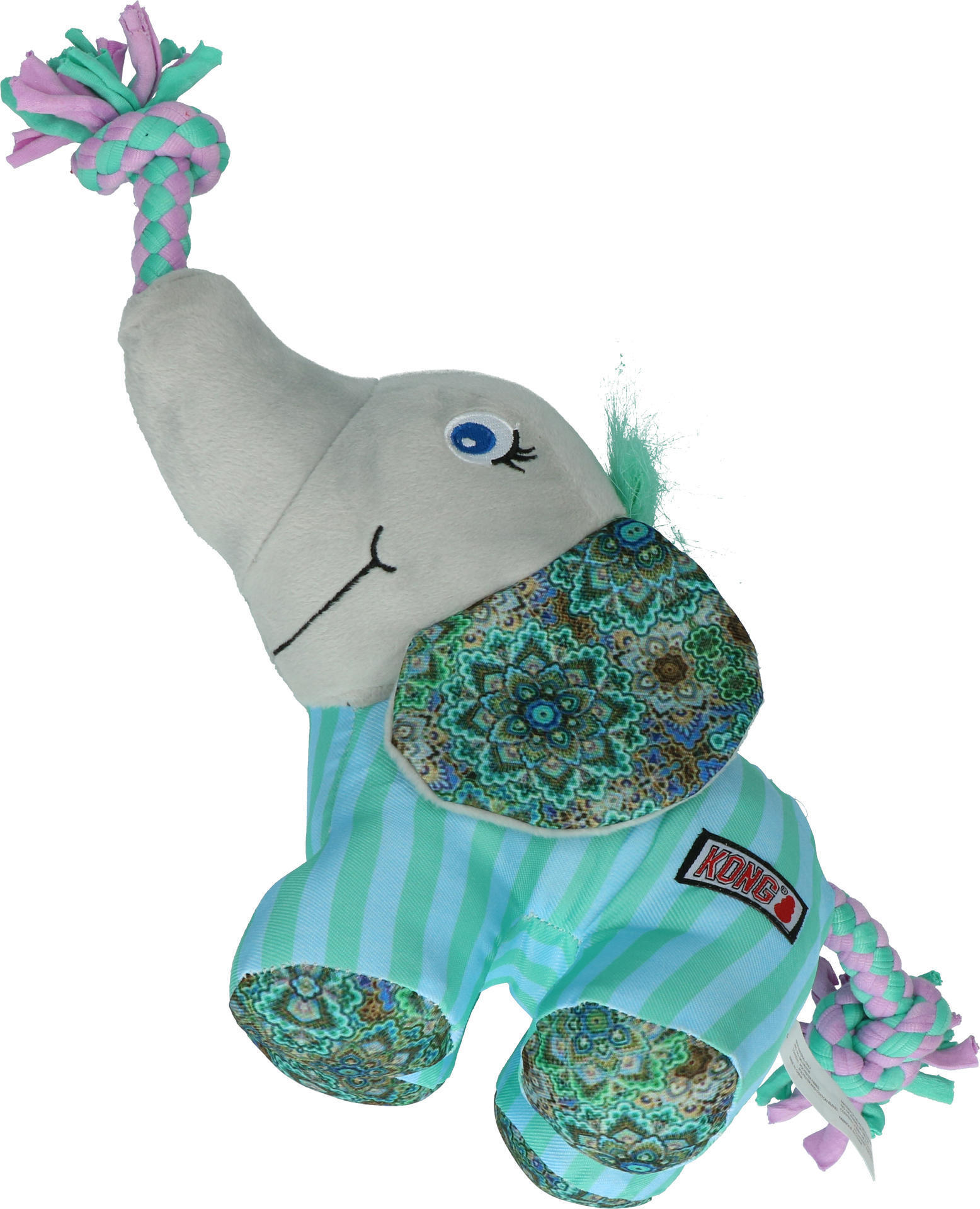 Knots carnival elephant in durable material M L dog toy