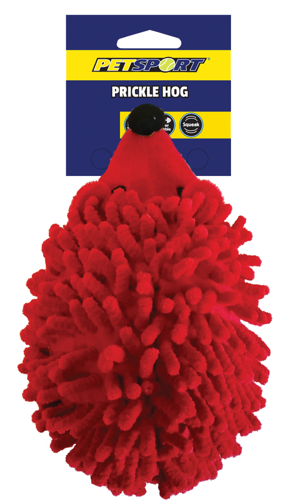 hedgehog red dog toy