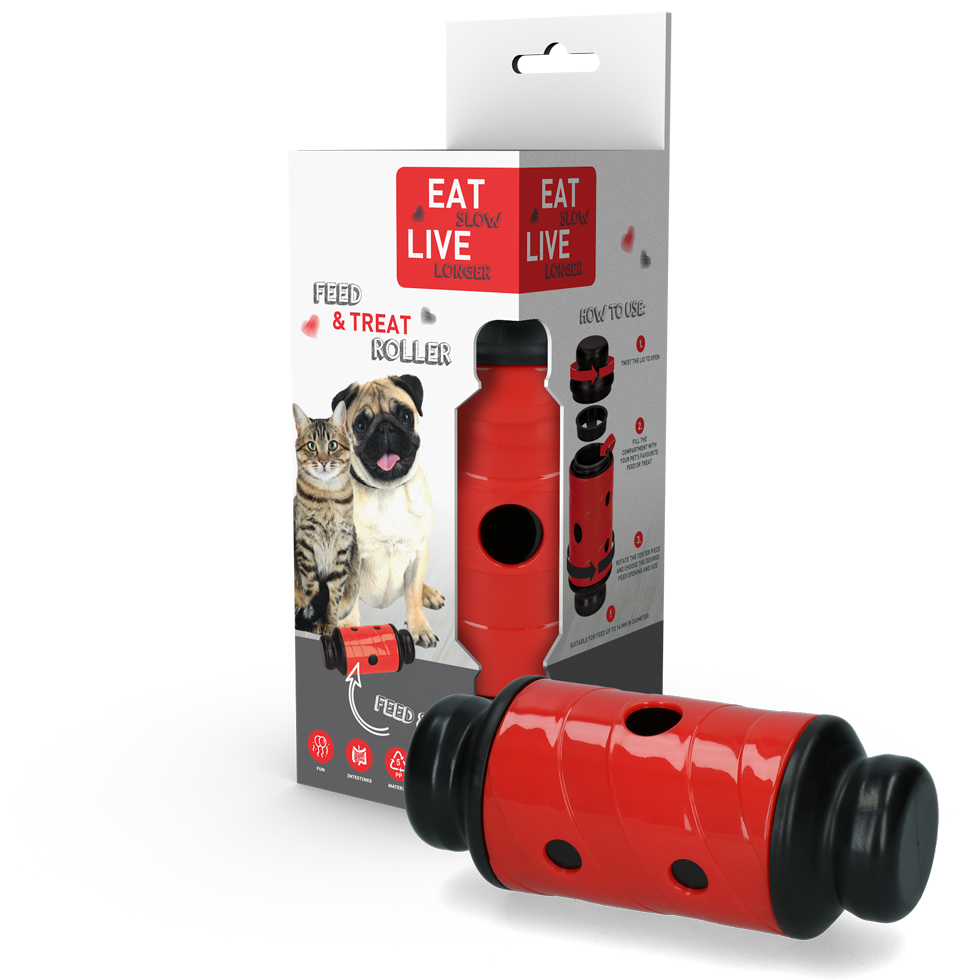 Slow feeding toy for dog and cat