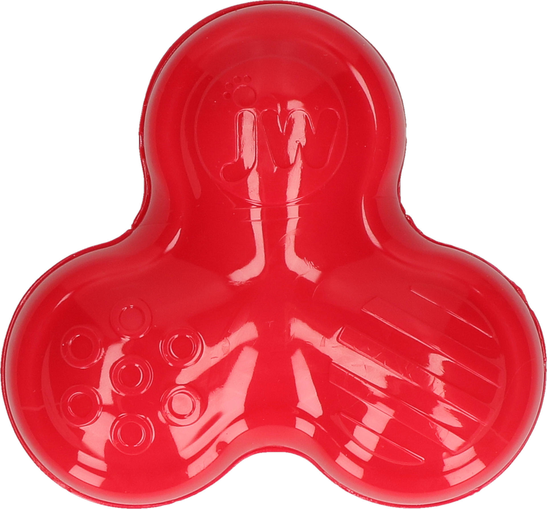 beeping dog toy red