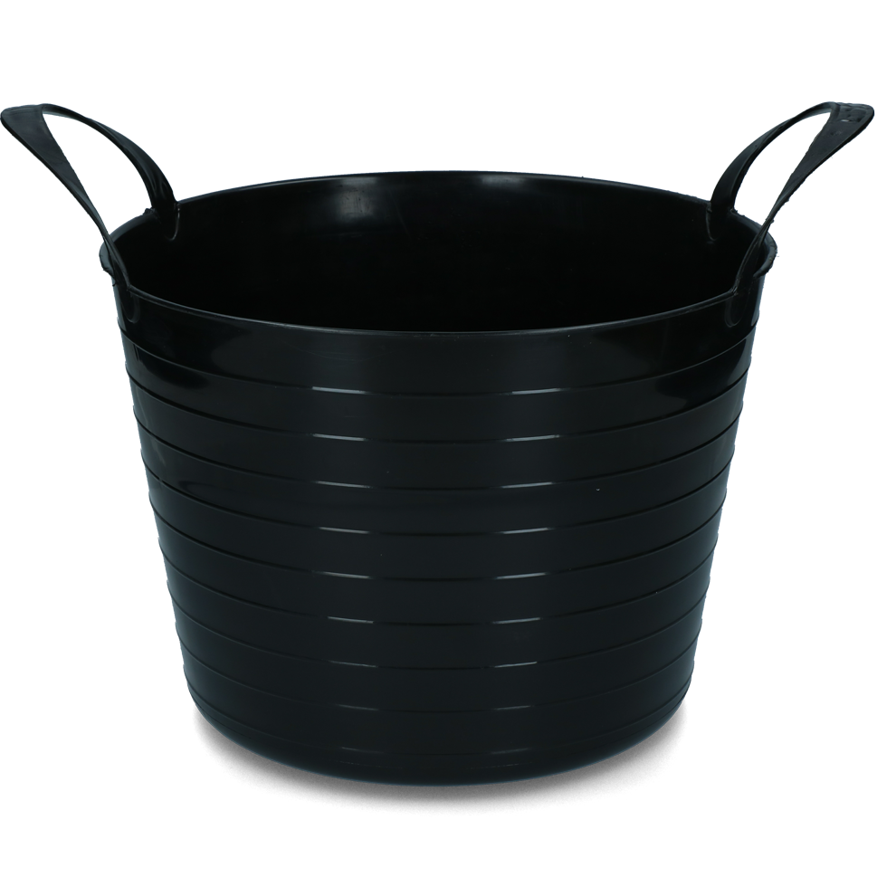 bucket V Trug flexi black 40 l stable livestock feeding drinking technology feeding bowls