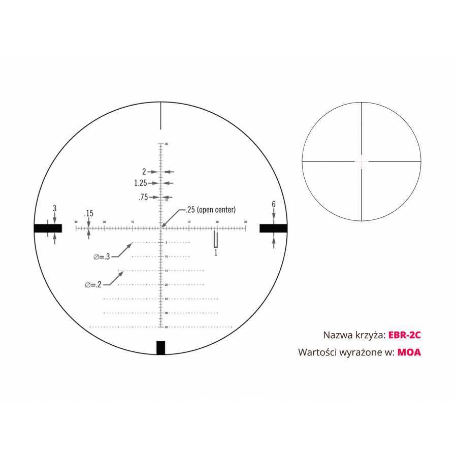 Diamondback 4-16x44 FFP 30 mm AO EBR-2C binoculars