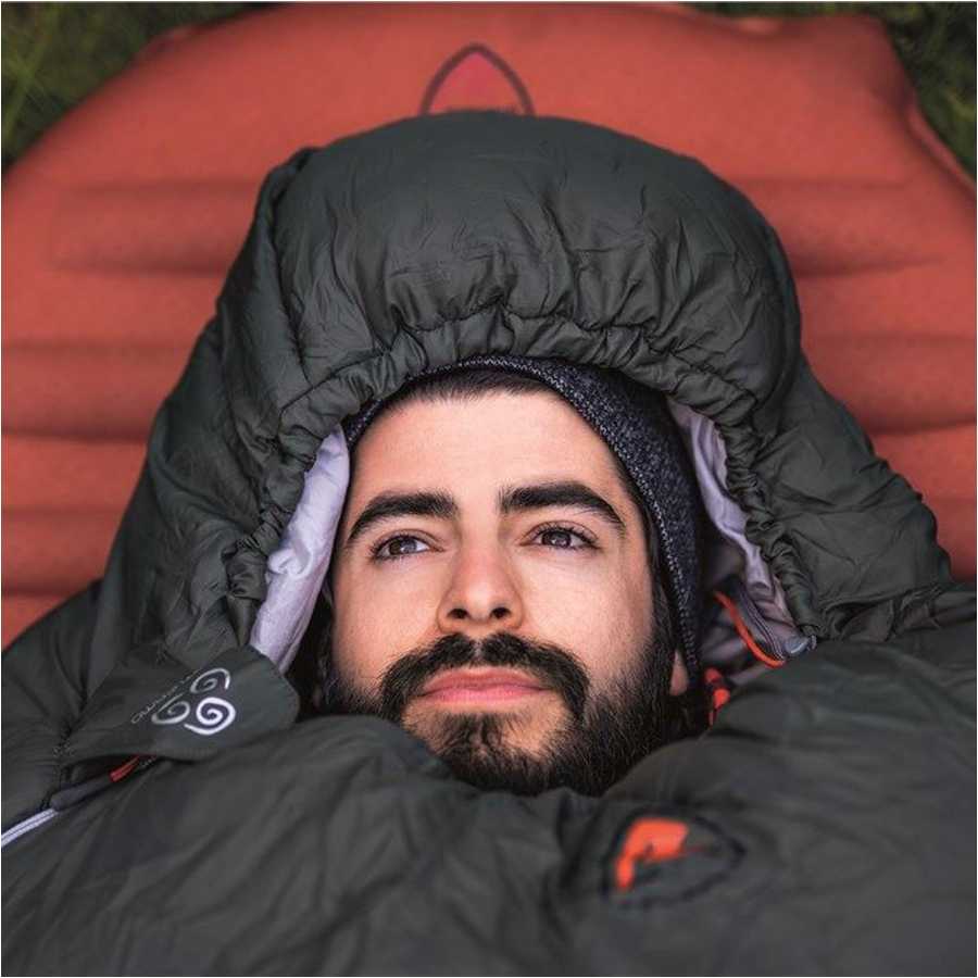 Glacier II hiking sleeping bag for right-handers