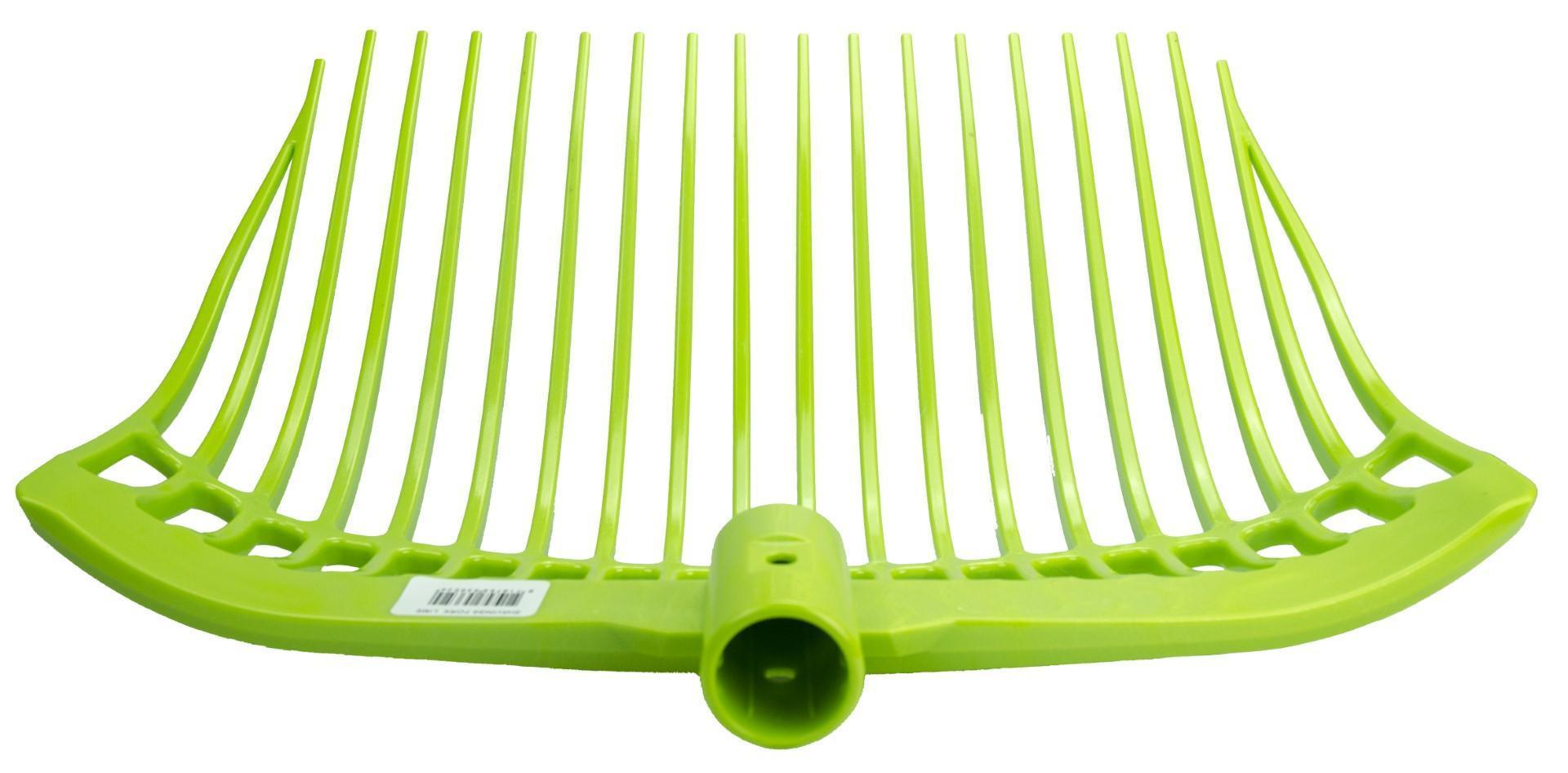 razor fork plastic lime green without handle stable livestock