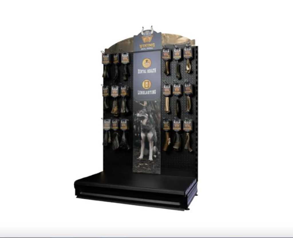 Dog chewing bone demo product package