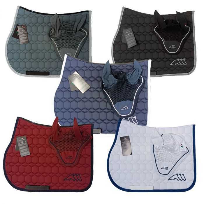 Asepid Jumping Saddle Pad + Fly Hood Set