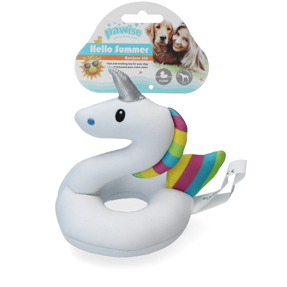 Swimming game unicorn dog toy