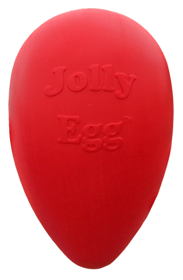 egg-shaped toy 20cm red dog toy