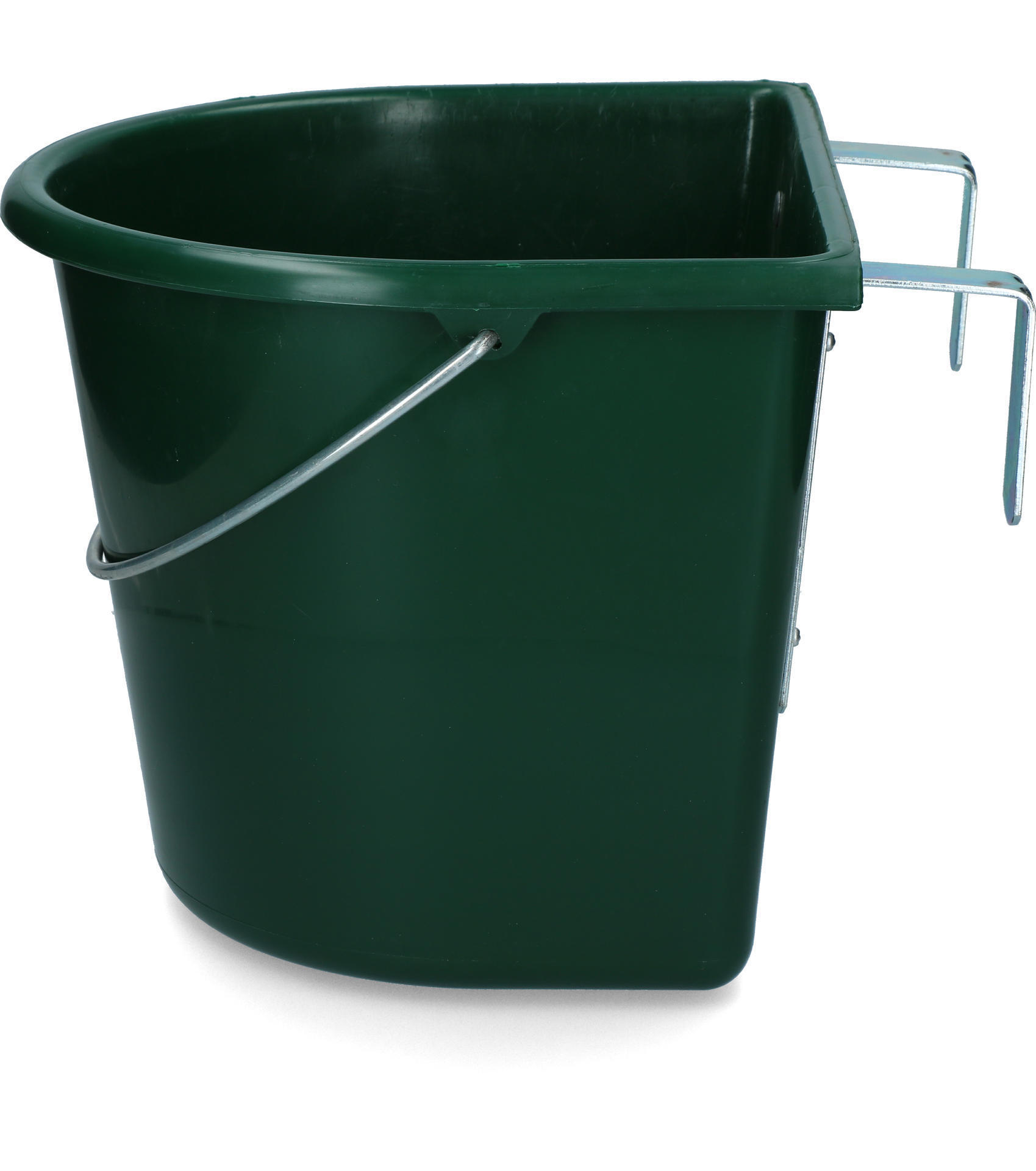 15 l feeding trough with hooks with steel handle green barn livestock feeding drinking technology feeding bowls