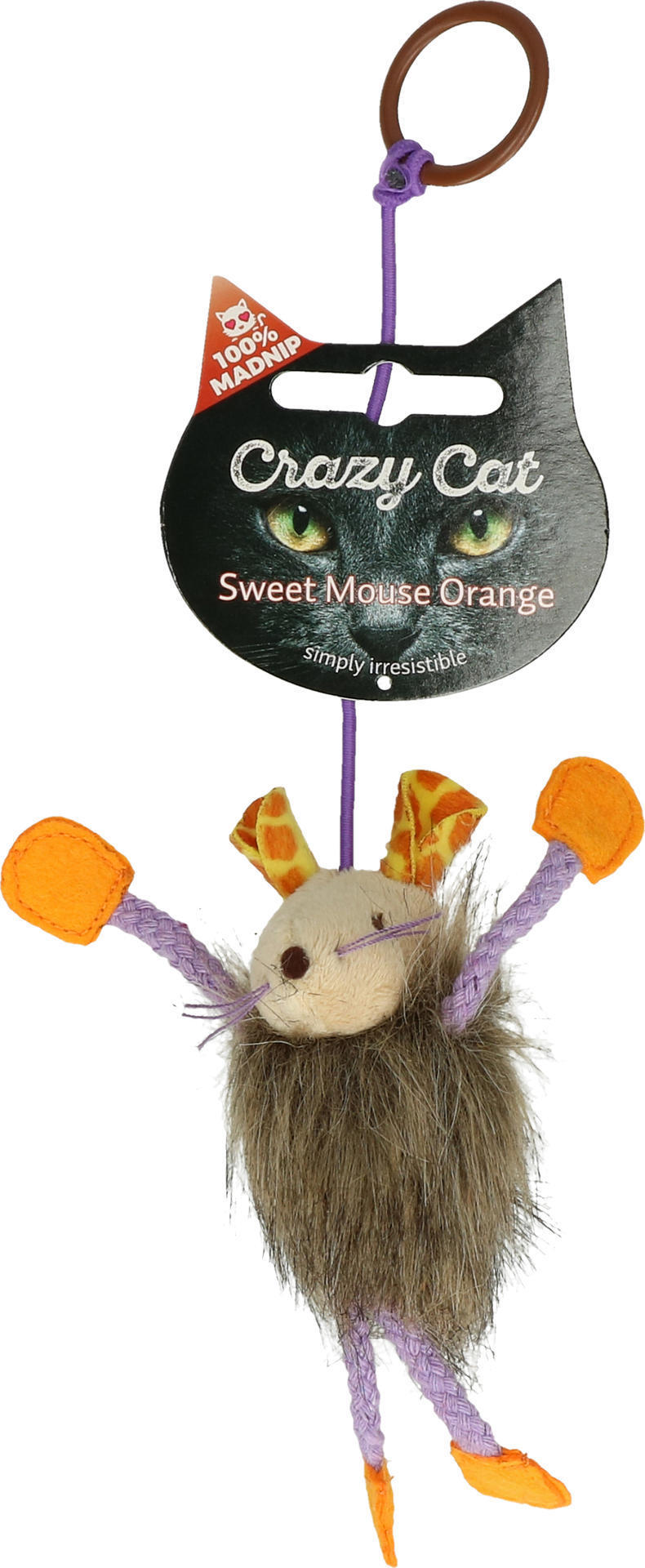 Crazy Cat Sweet Mouse Orange with Catroot Cat Toy